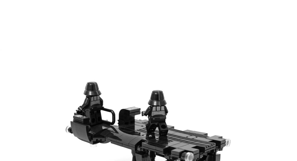 Legomoc: BLACK TROOP T-600 / Transport military utility vehicle