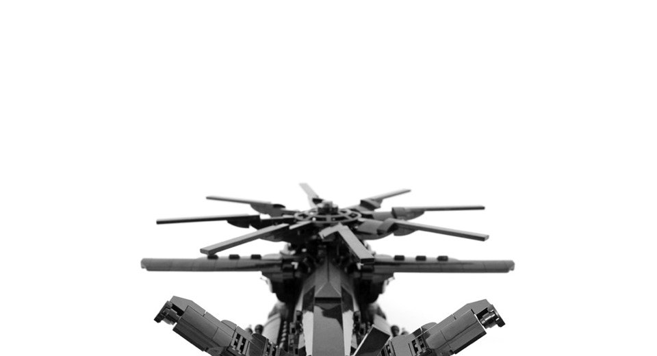 Legomoc: BLACK FORCE Y-36 / Air supply military tiltrotor aircraft