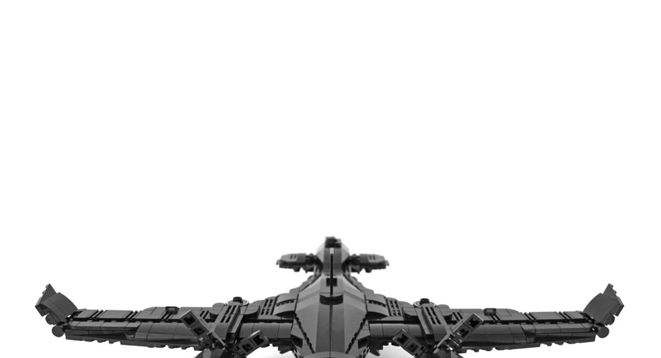 Legomoc: BLACK THORN Y-92 / Dive bomber military drone aircraft