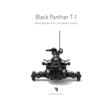 Legomoc: BLACK PANTHER T-1 / Military combat trike